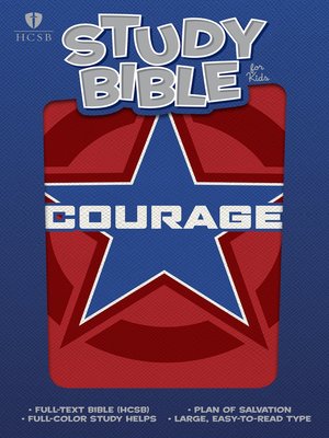 cover image of HCSB Study Bible for Kids, Courage